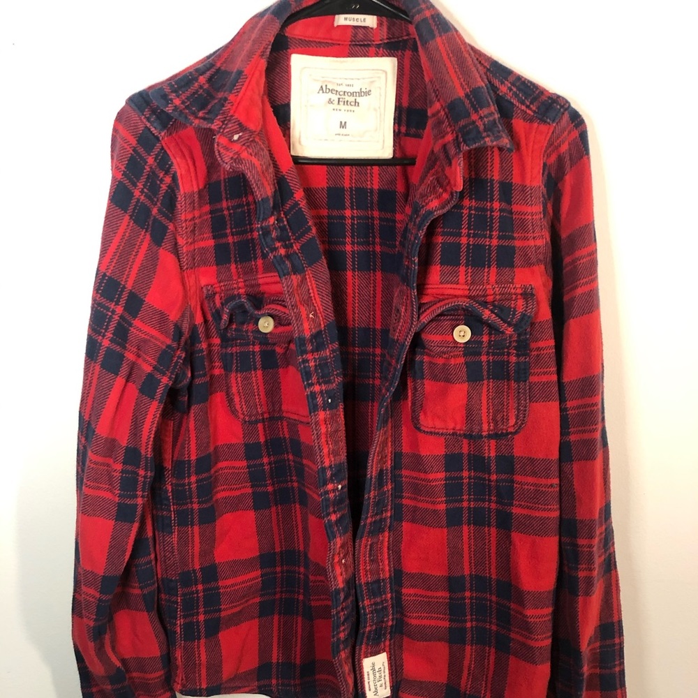 Abercrombie & Fitch thick flannel - Picture 1 of 8